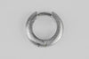 Parts of Four Hoop Hoop Earrings Collection III Highly Handcrafted PS4-2035-5-MA-YGCY Matte Sterling Silver 13mm PPOF58